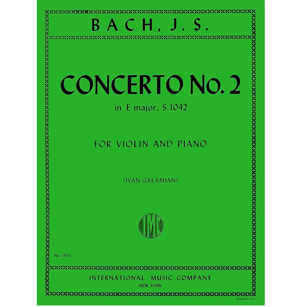 바흐 바이올린 콘체르토 No. 2 in E major, BWV 1042