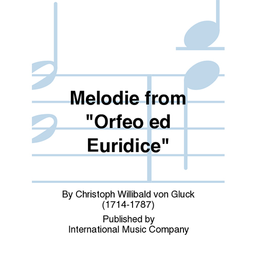 글루크 피아노를 위한 오르페오 에드 에우리디체의 멜로디