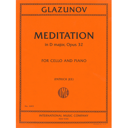 글라주노프 첼로를 위한 메디테이션 In D Major, Opus 32