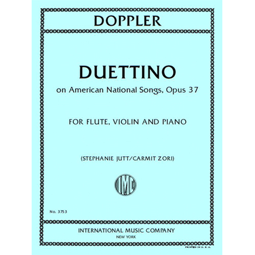 도플러 플루트 바이올린 피아노를 위한 미국 국민가요 3중주 Opus 37