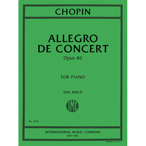 쇼팽 피아노를 위한 알레그로 드 콘체르토 Opus 46