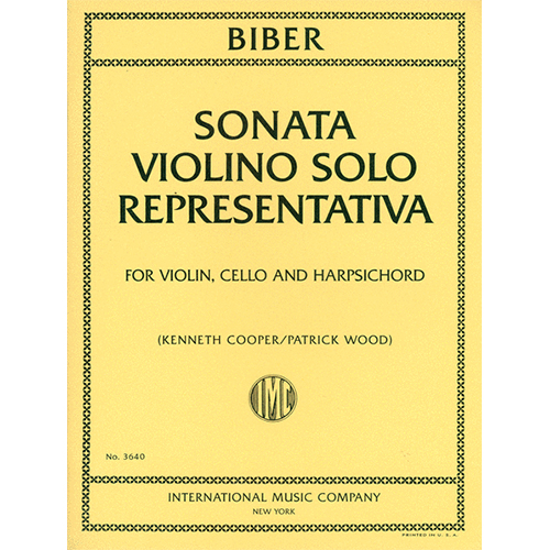 비버 바이올린 첼로 하프시코드를 위한 소나타 바이올린 솔로 대표곡