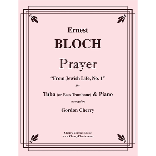 블로흐 튜바 또는 베이스 트롬본과 피아노를 위한 기도