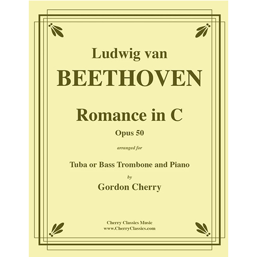 베토벤 튜바 또는 베이스 트롬본과 피아노를 위한 로망스 NO 2 IN C, OPUS 50
