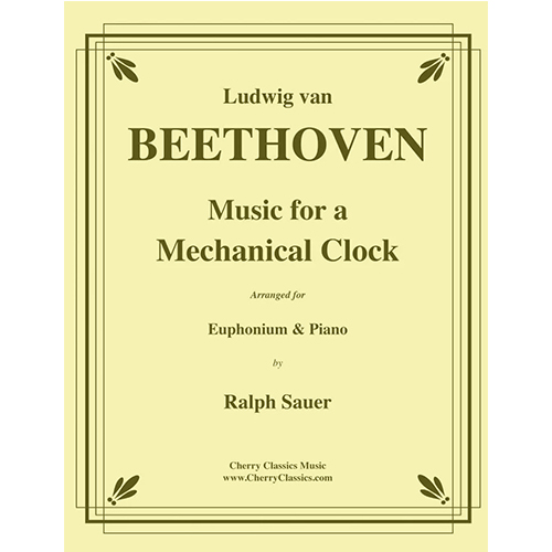 베토벤 유포늄과 피아노를 위한 기계식 시계를 위한 음악