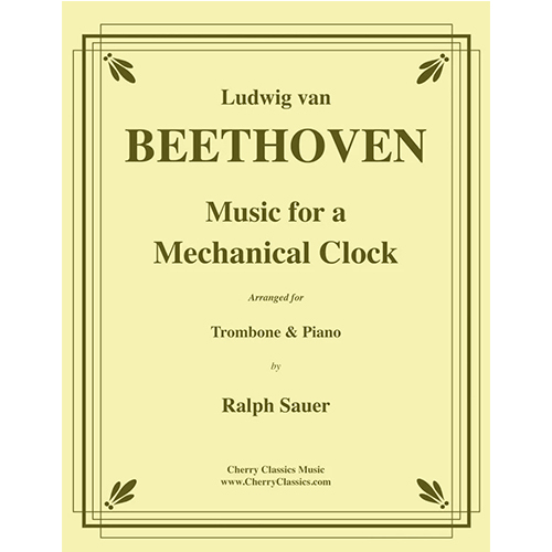 베토벤 트롬본과 피아노를 위한 기계식 시계를 위한 음악