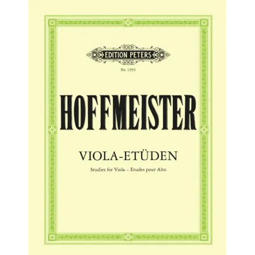 호프마이스터 비올라를 위한 12개의 연습곡