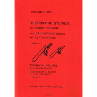 돔스: 테너 트롬본을 위한 테크니컬 스터디와 알토 트롬본을 위한 오케스트라 스터디[JD1002]