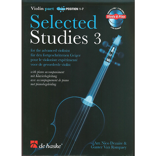 디 하스케 - 셀렉티드 스터디 3권, 바이올린 1-7 포지션 연습 (반주CD)