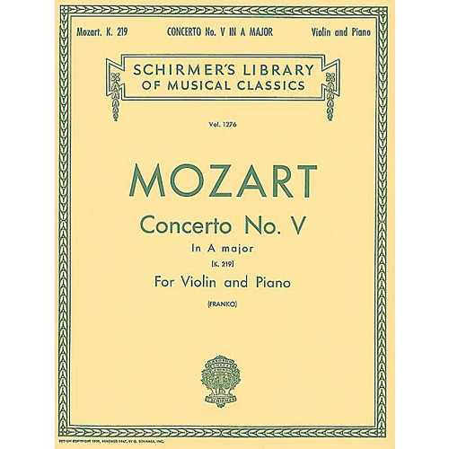 모차르트 바이올린 콘체르토 No. 5, A 메이저, K. 219
