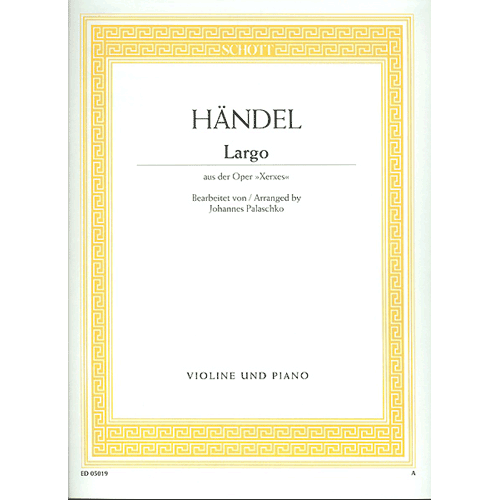 헨델 오페라 세르세 중 &#039;라르고&#039; - 바이올린/피아노