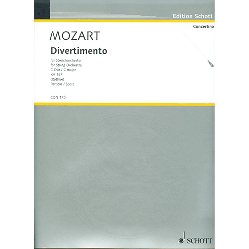 [할인] 모차르트 디베르티멘토 C 메이저, K. 157 - 현악4중주스코어