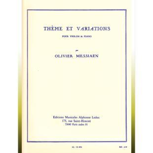 올리비에 메시앙 주제와 변주 Theme et Variations -바이올린/피아노 [AL18496]