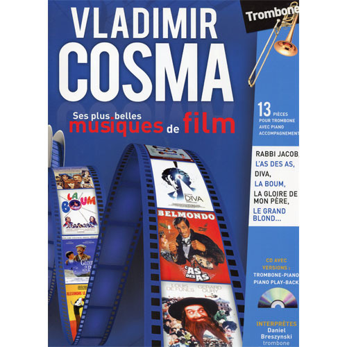 로베르 마틴: 블라디미르 코스마 - 그의 최고의 영화 음악 - 트롬본/피아노 (반주CD)