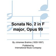 브람스 첼로 소나타 No. 2 in F major, Opus 99