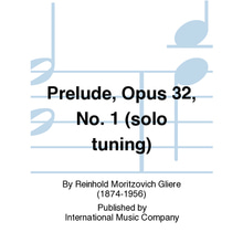 글리에르 더블 베이스를 위한 프렐류드 Opus 32, No. 1