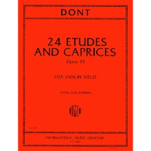 돈트 바이올린 24 에튜드와 카프리스 Opus 35