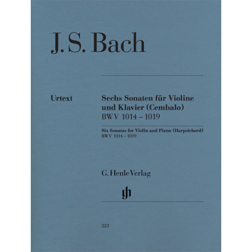 바흐 바이올린과 피아노를 위한 6개의 소나타 (Harpsichord) BWV 1014-1019