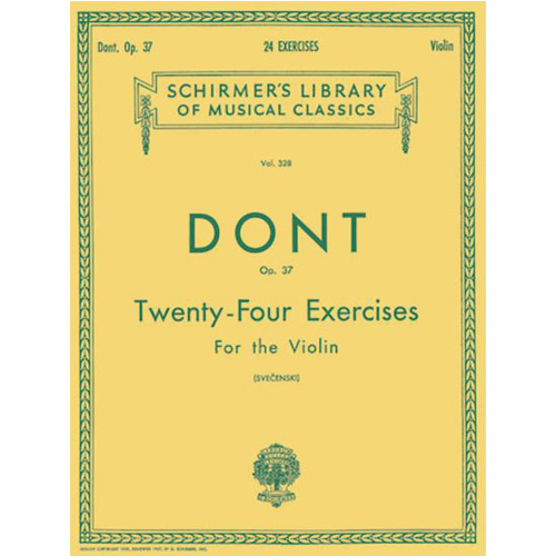 돈트 바이올린 24 연습곡 Op 37