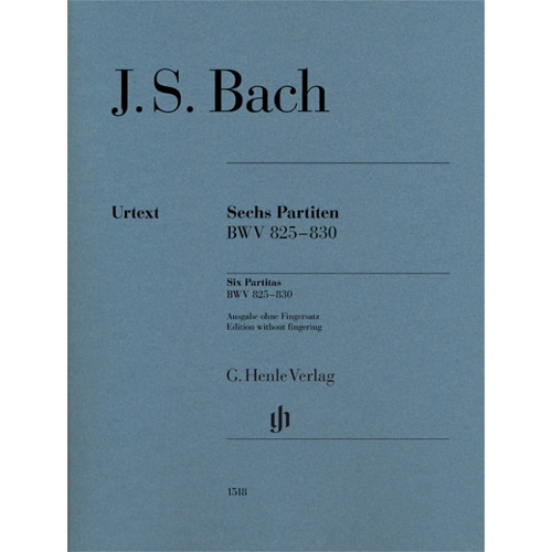 바흐 6개의 파르티타 BWV 825-830 (핑거링 없음)