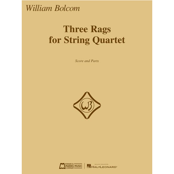 윌리엄 볼컴 3 래그 -스트링 콰르텟(바이올린,비올라,첼로) 스코어&amp;파트