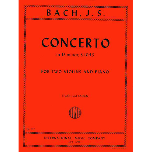 바흐 2대의 바이올린을 위한 협주곡 in D minor S.1043 (Galamian)