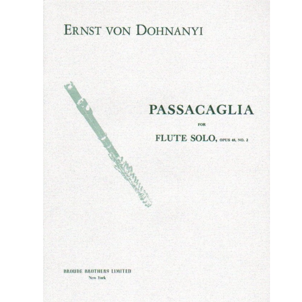 도흐나니 플루트 파사칼리아 Op. 48, No. 2 (24,20 서울대 수시)