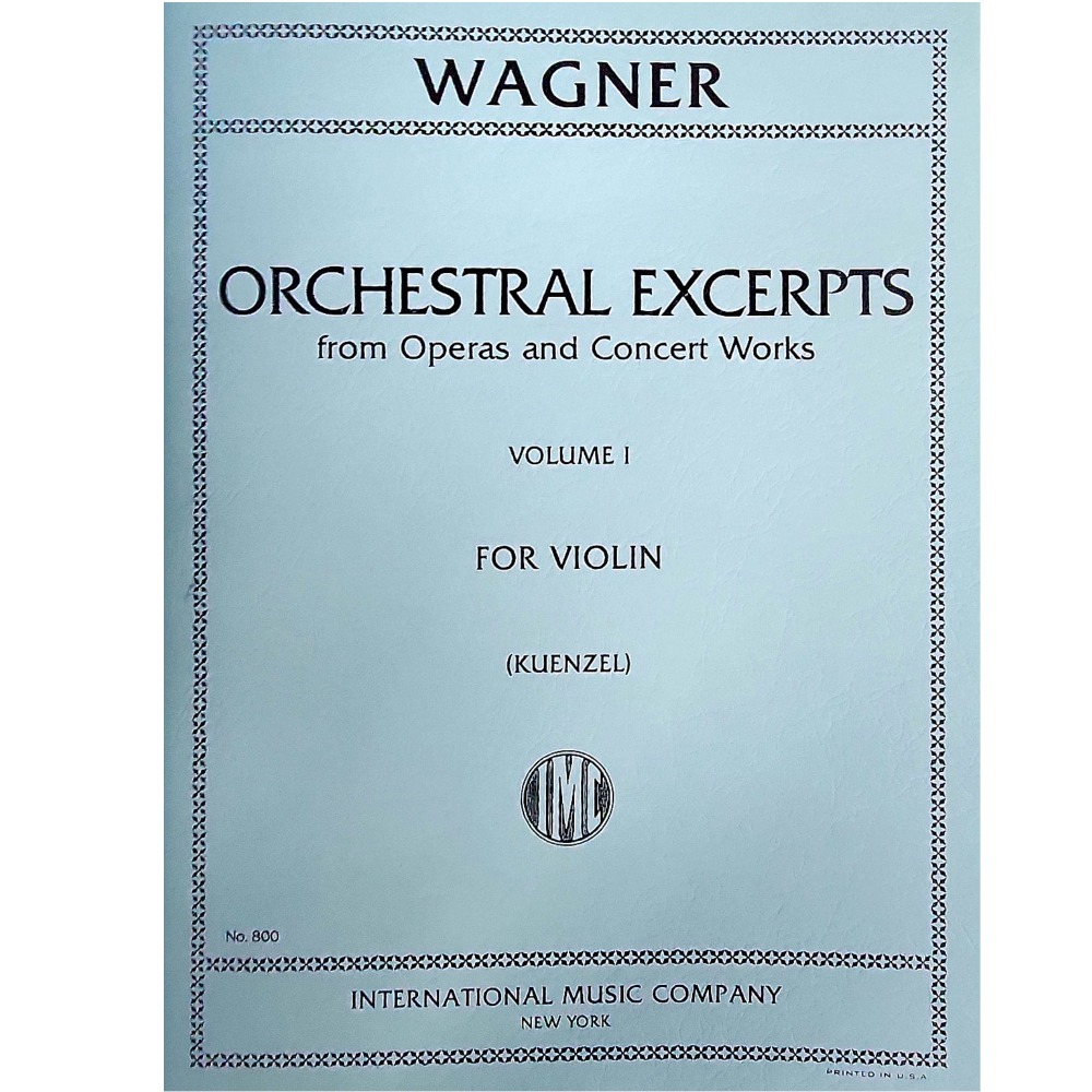 바그너 바이올린 오케스트라 엑섭 Volume I