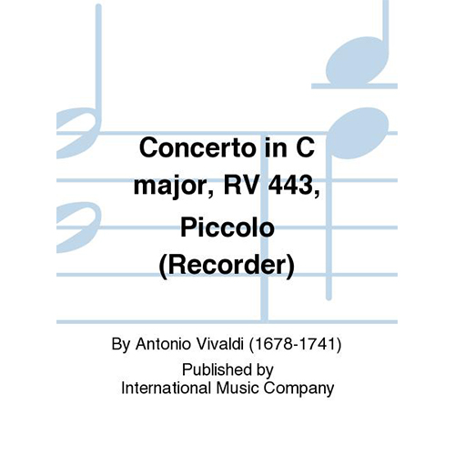 비발디 플룻(피콜로) 콘체르토 In C Major, Rv 443
