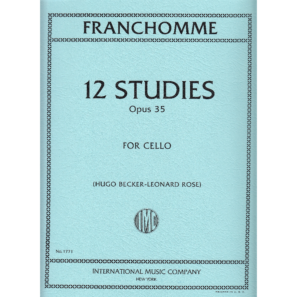 프랑콤 첼로 12 연습곡 Opus 35