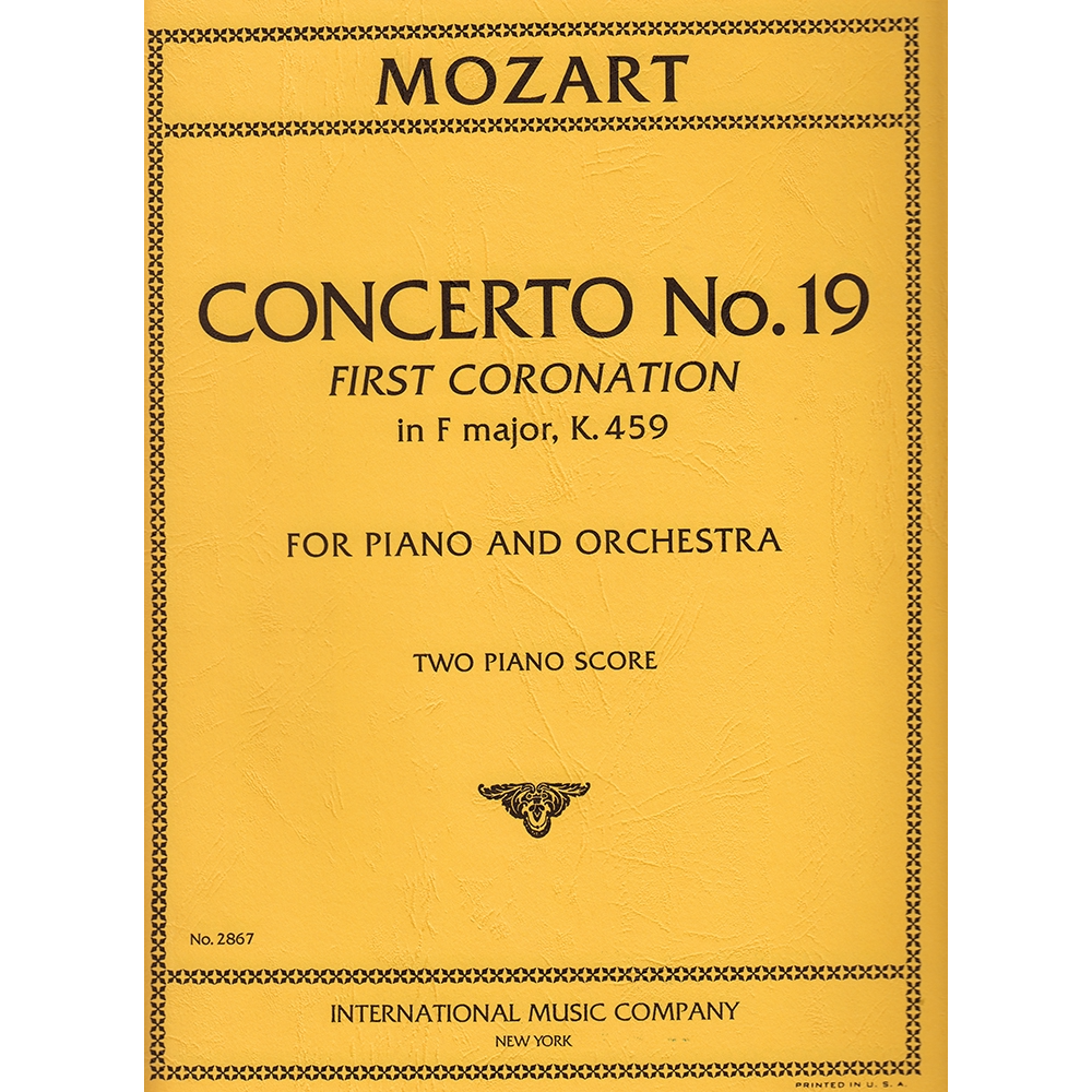 모차르트 피아노 콘체르토 No 19 In F Major, K 459 (2 pianos, four hands)
