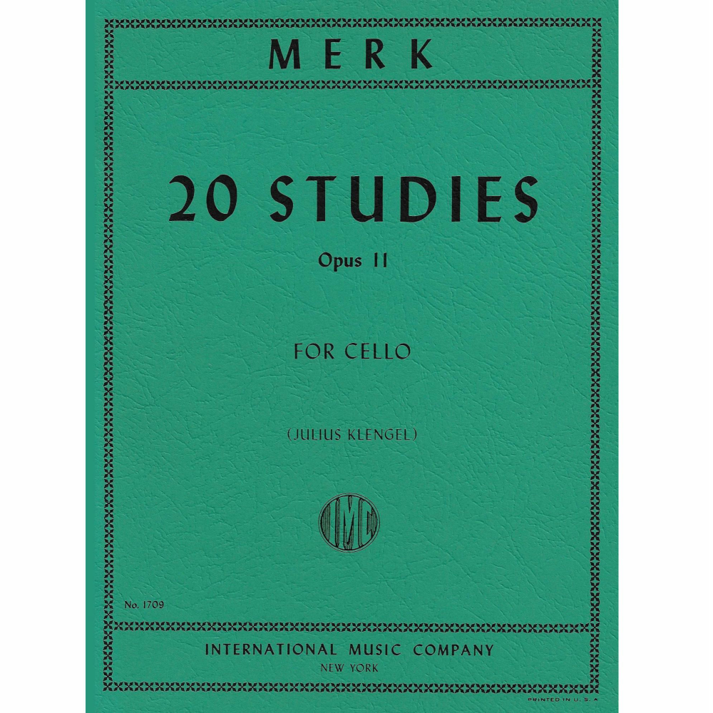 메르크 첼로를 위한 20 연습곡 Opus 11