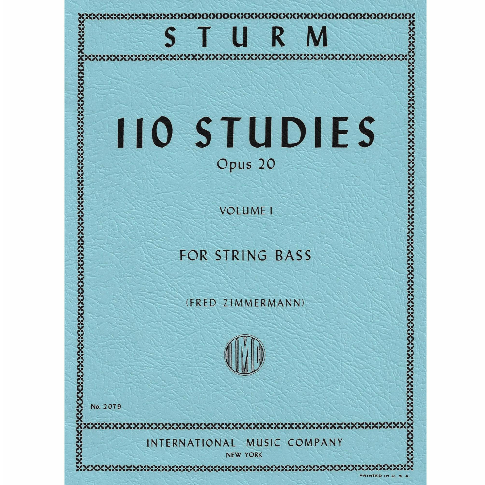 슈투름 더블 베이스 110 연습곡 Op. 20 Volume I