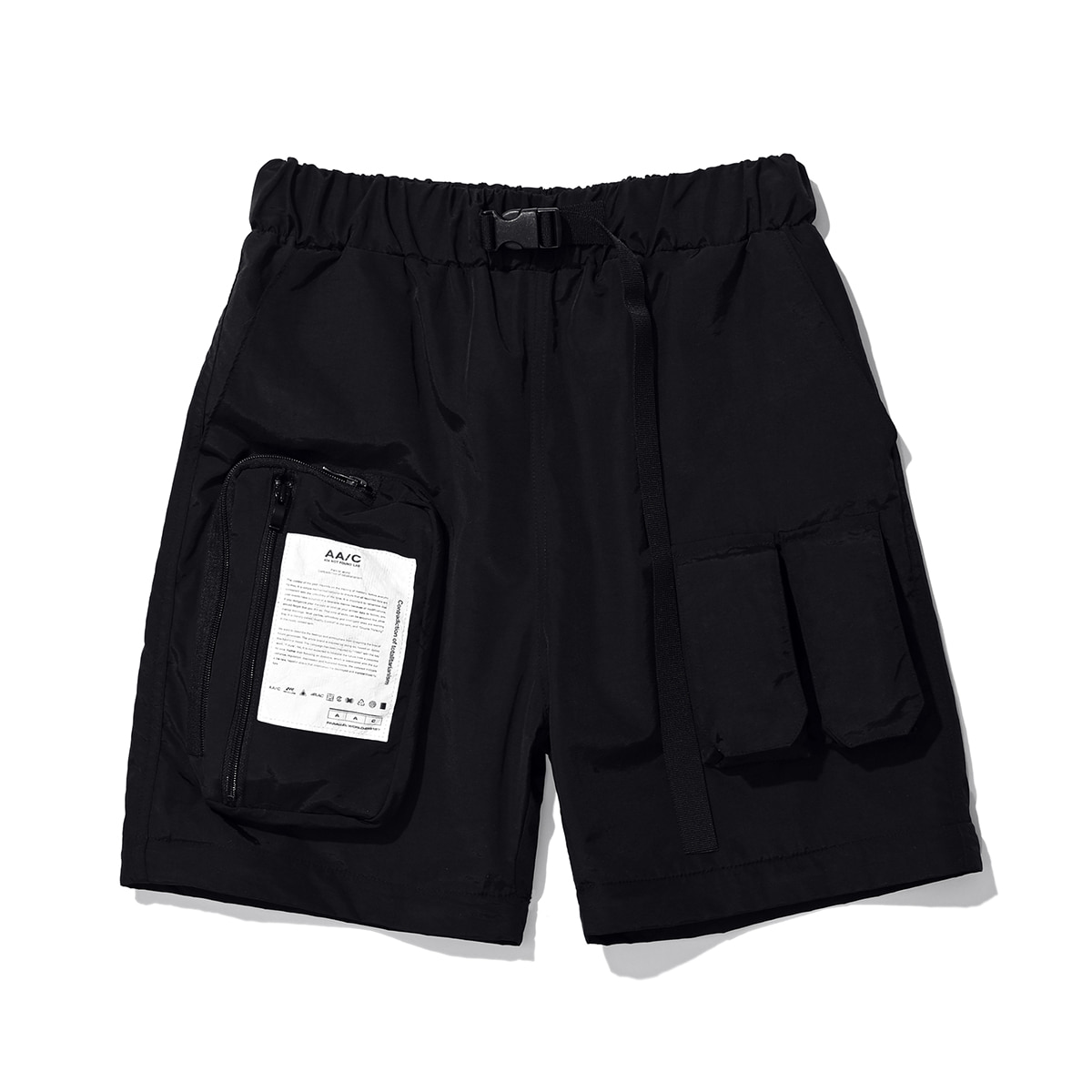 Zippered Hybrid Shorts/Pants (black)