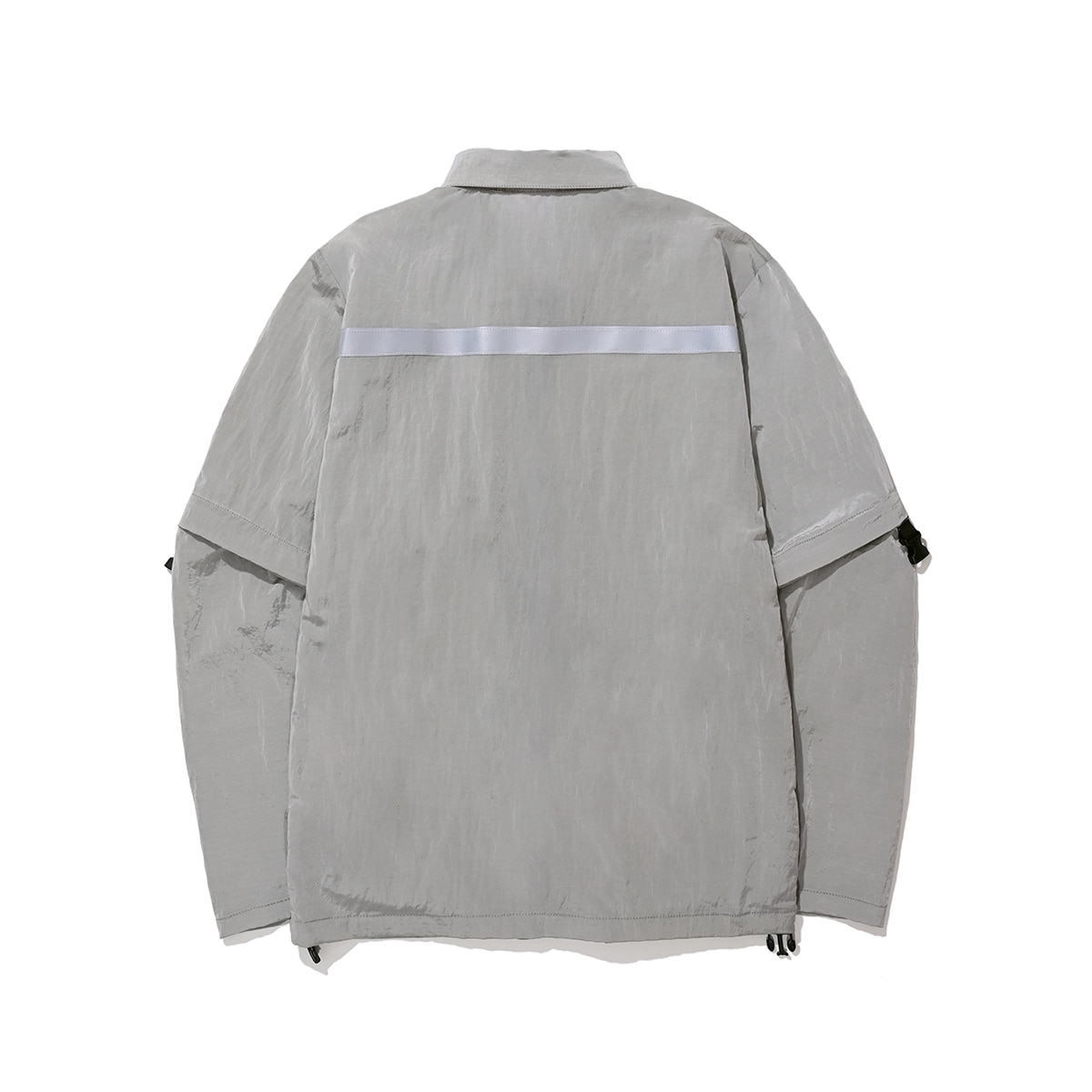 Zippered Hybrid Over-Shirt (gray)