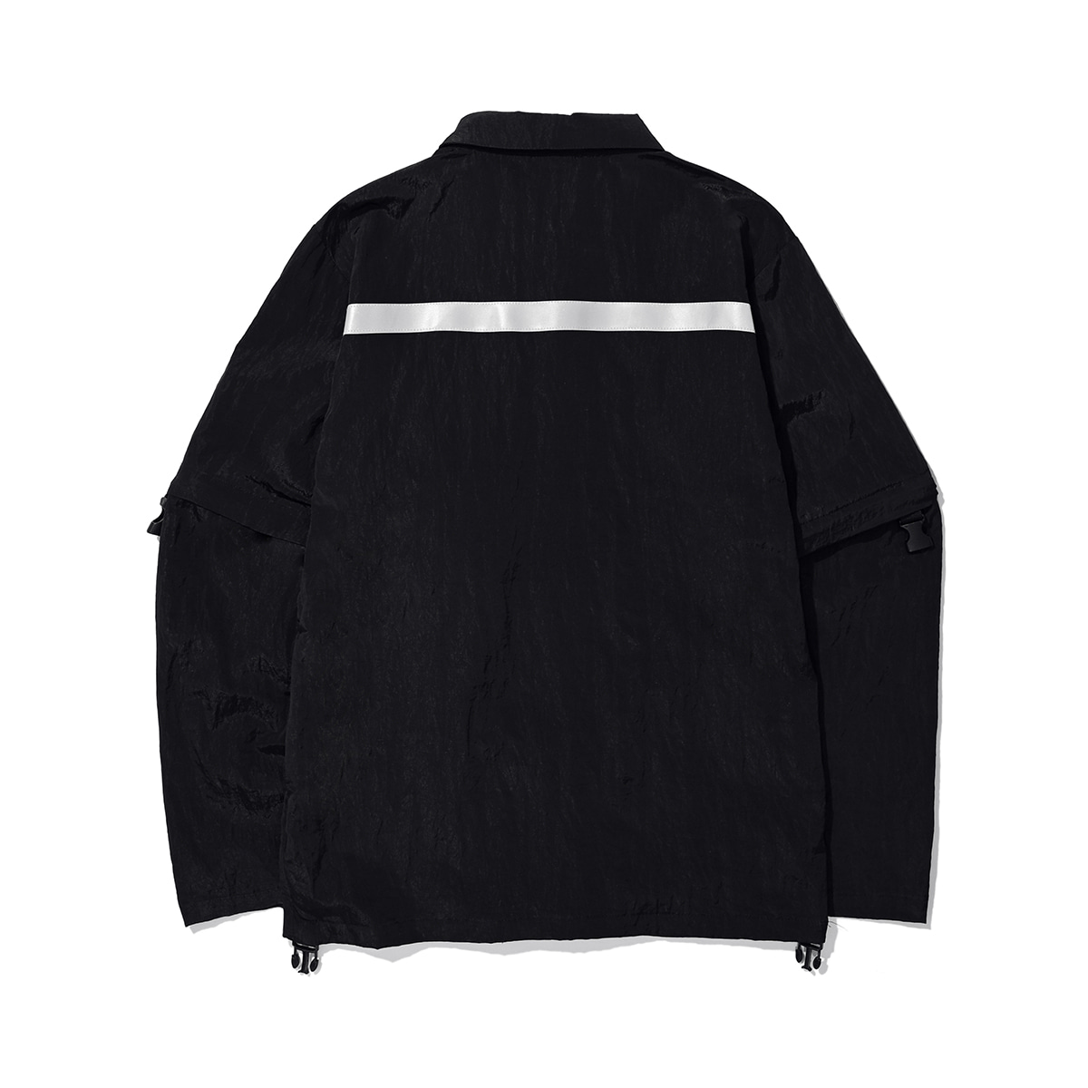 Zippered Hybrid Over-Shirt (black)