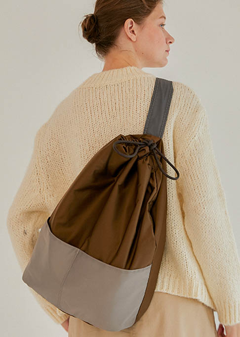 One Strap Backpack_Brown