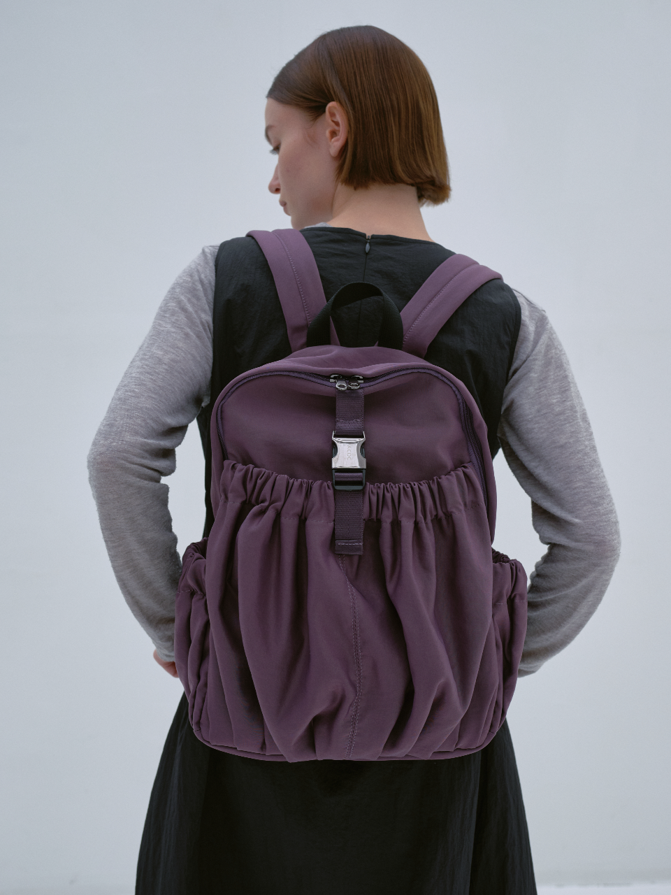 Gathered Backpack_Purple