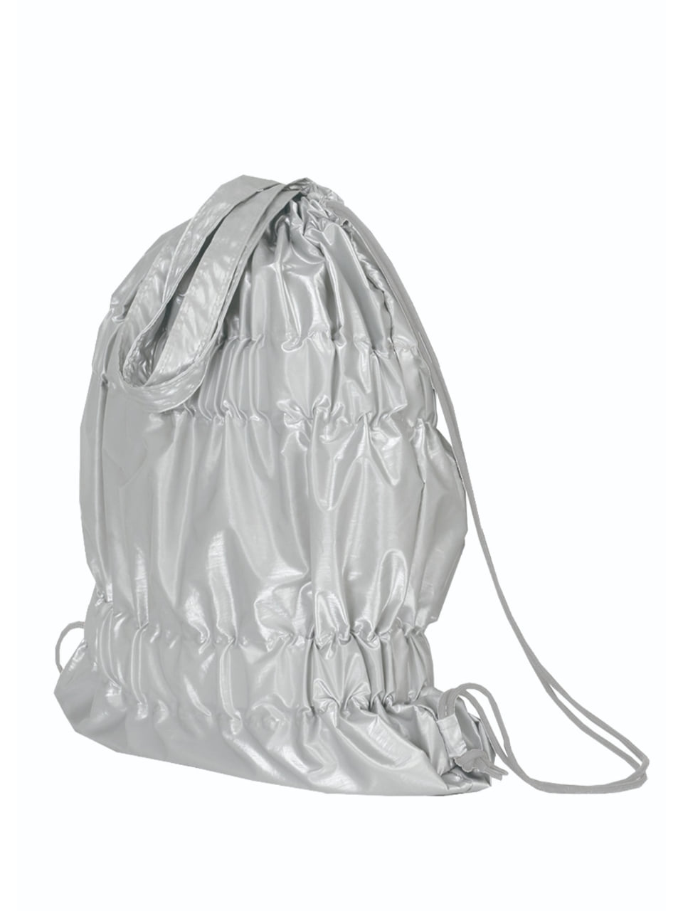 Tiered Banding Backpack_Silver