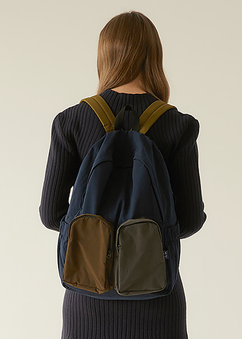 Multi Pocket Backpack_Navy
