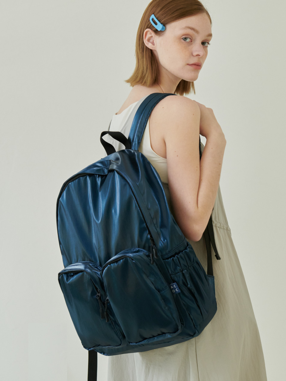 Multipocket Backpack_Glossy Navy