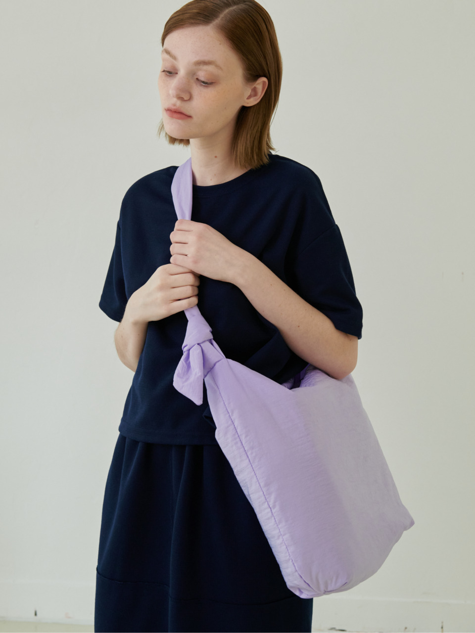 Knotted Shoulder Bag_Lavender