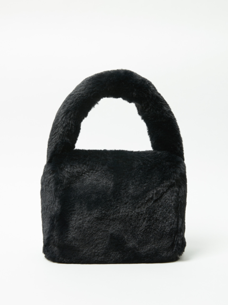 Vegan Fur Block Bag_Black