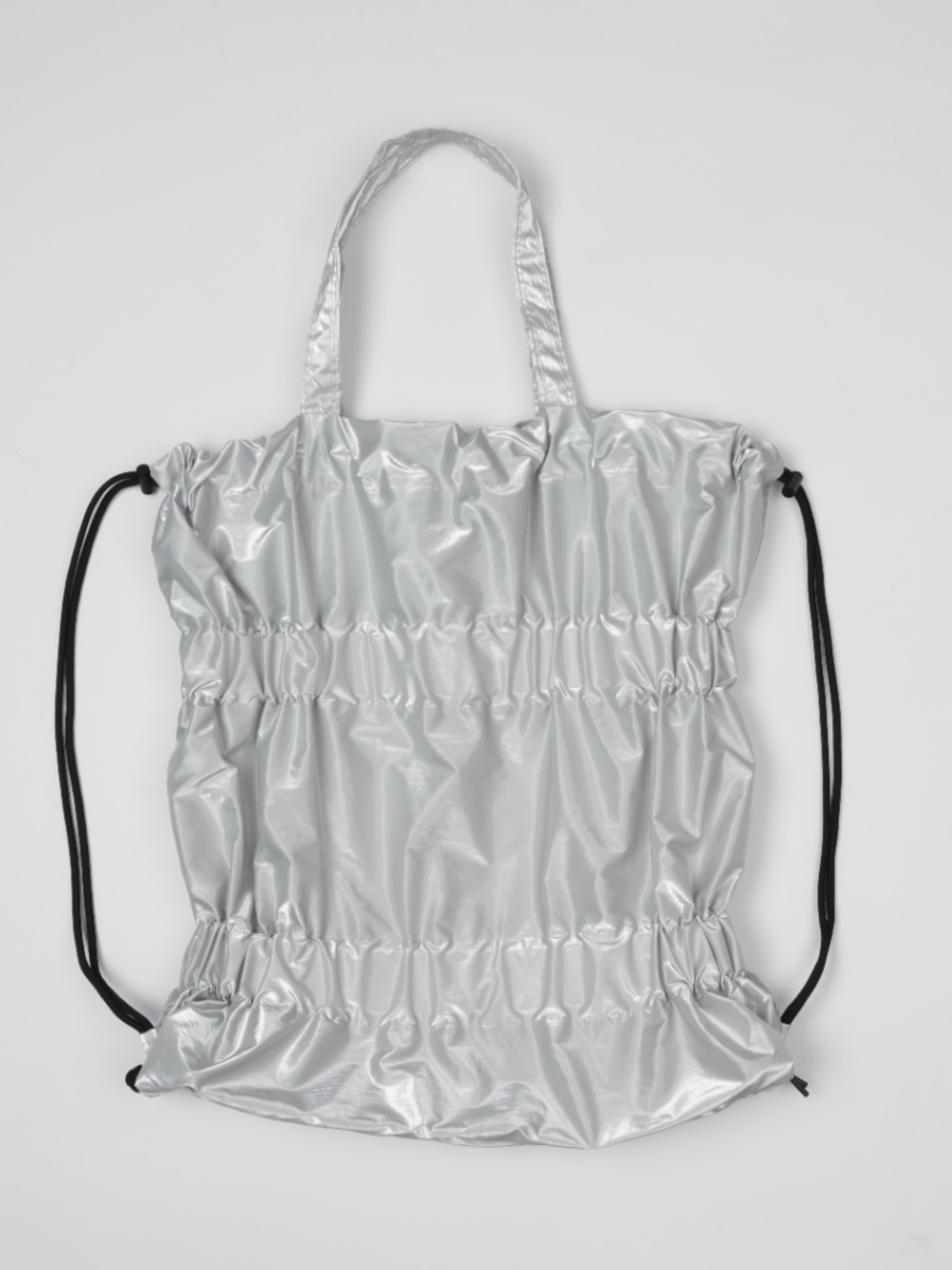 Tiered Banding Backpack_Silver