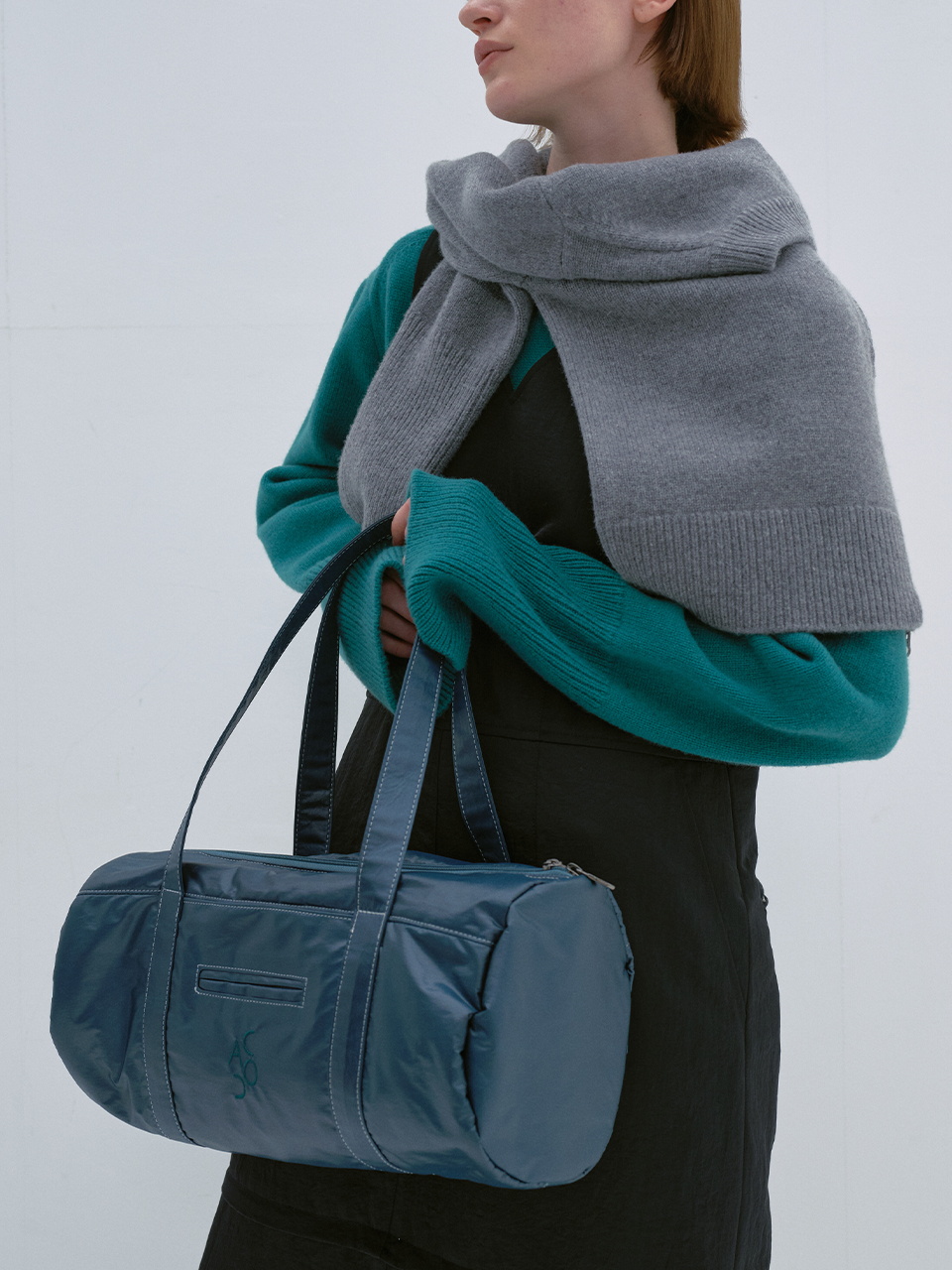 Stitch Large Duffle Bag_Green
