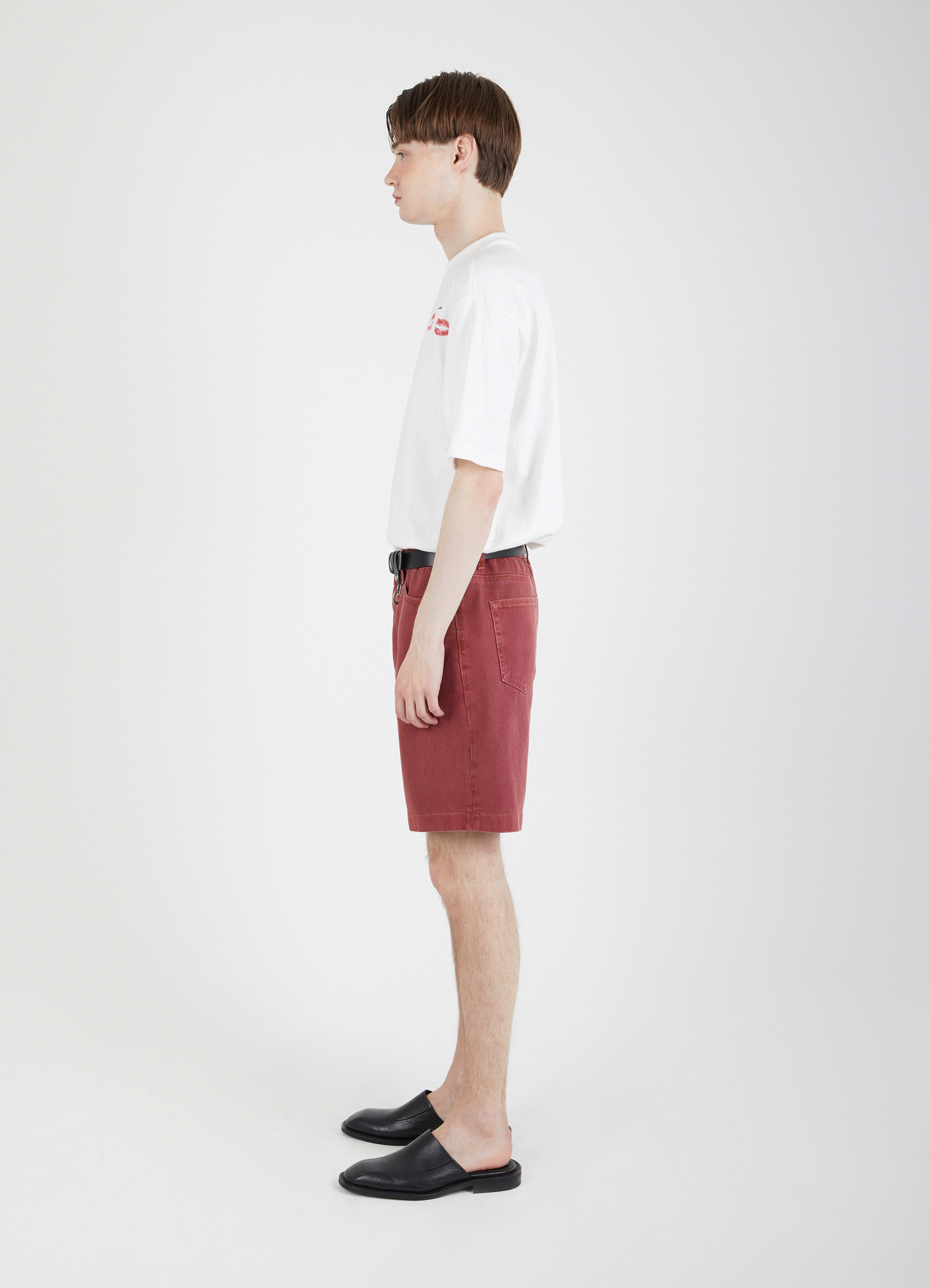 Newtro Denim Shorts - Cranberry