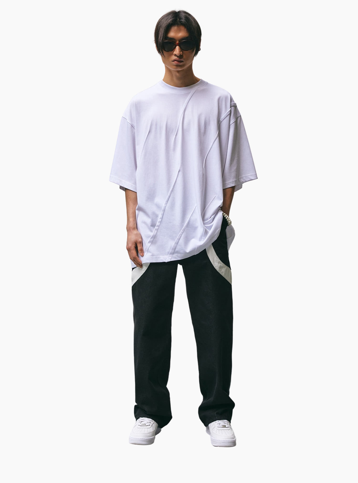 자체브랜드 - HANDCRAFT AVANTGARDE T-SHIRT WHITE