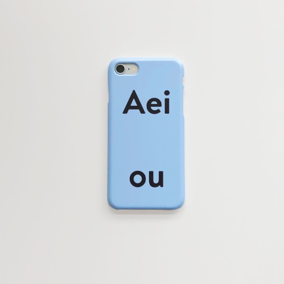 Aeiou Phone case Sky blue