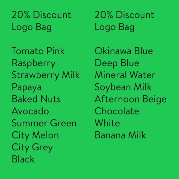 20% Discount Aeiou Logo Bag B grade