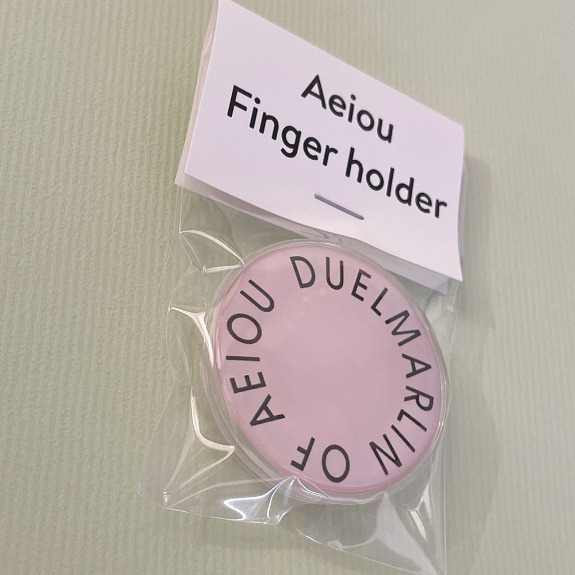 DUELMARLIN OF AEIOU Finger HolderSoft Pink Water